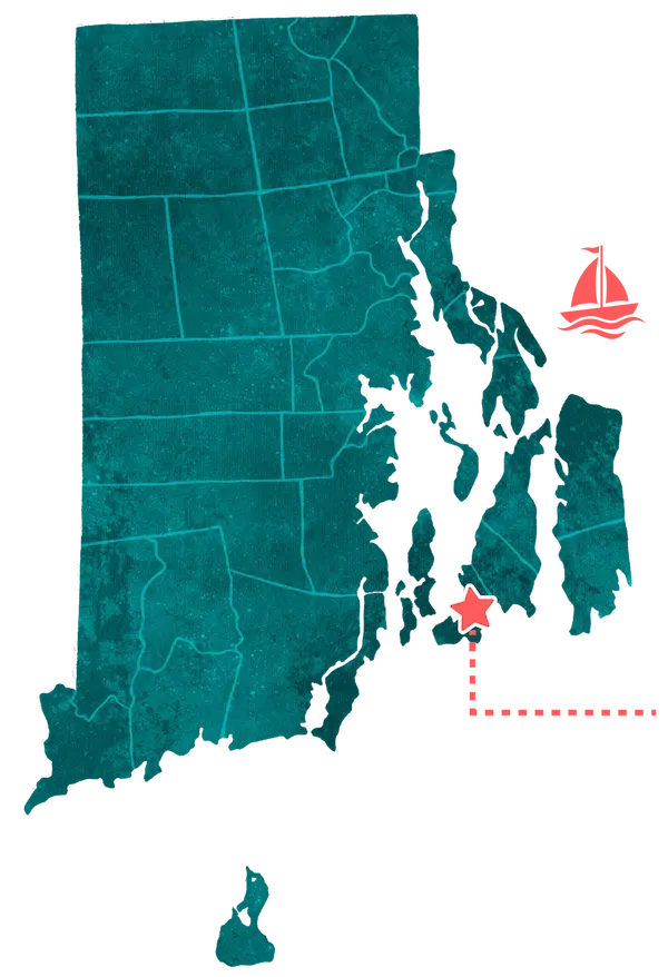 Map of Rhode Island counties